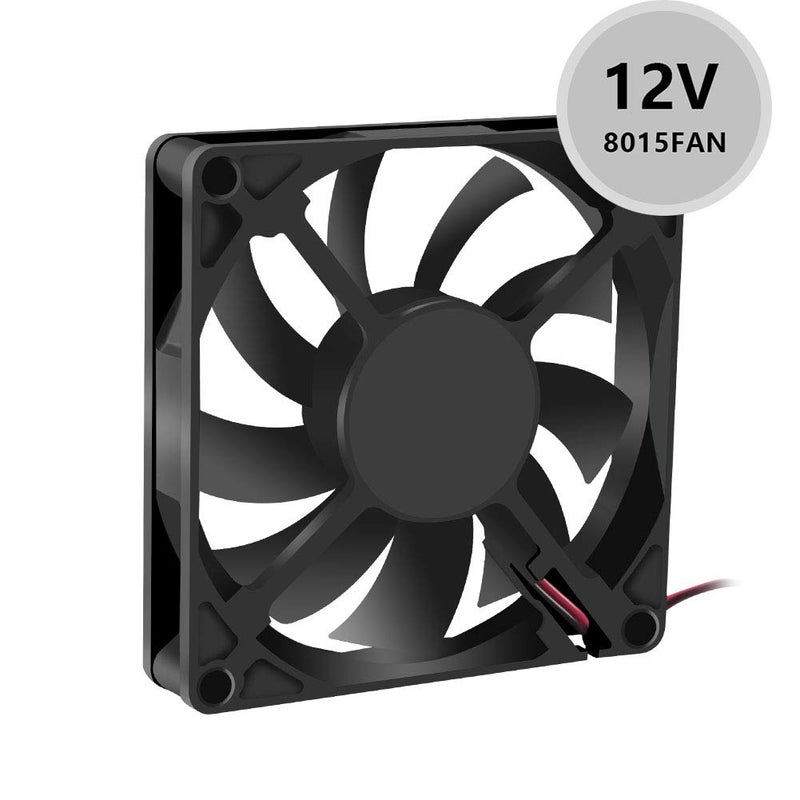 Dorhea 80x80x15mm Fan 12V 2Pin DC 8015 Brushless Cooling Case Fan for Cooling PC Computer Case CPU Radiator Cooler Fan 2Pin - Image 3